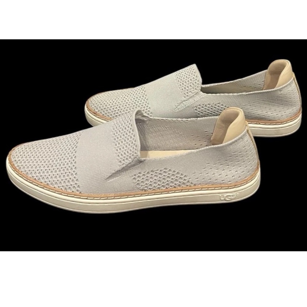 UGG Sammy Slip On Hyper Weave Sneaker 1016756 Grey Silver Womens Sz 7 SOLD OUT